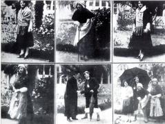 Fotografías de diferentes membros do cadro dramático da Universidade compostelá