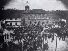 Manifestación contra os crimes de Oseira