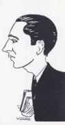 Caricatura de Álvaro Cunqueiro
