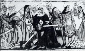 Pintura mural na Catedral de Mondoñedo.