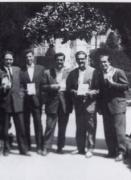 Méndez Ferrín cun grupo de escritores galegos