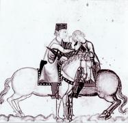Miniatura das Cantigas de Santa María. Biblioteca Nacional de Florenza.