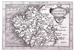 Mapa de Galicia en 1608