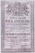 Libro de Vilancicos editado en Santiago no 1757