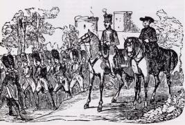 Gravado recreando a expulsión das tropas francesas de Vigo