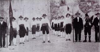 Danza gremial nas festas de San Roque de Betanzos