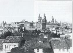 Vista da Catedral de Santiago