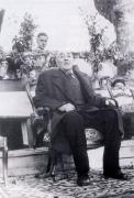 Fotografía de Ramón Cabanillas na homenaxe en Padrón