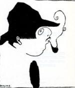Caricatura de Xoán Vicente Viqueira