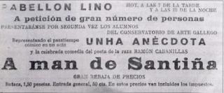 Folla volandeira dunha representación coruñaesa